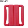 Boucle clip 20 mm attache réglette pvc spécial maillot de bain couleur rouge haut de gamme prix à l'unité