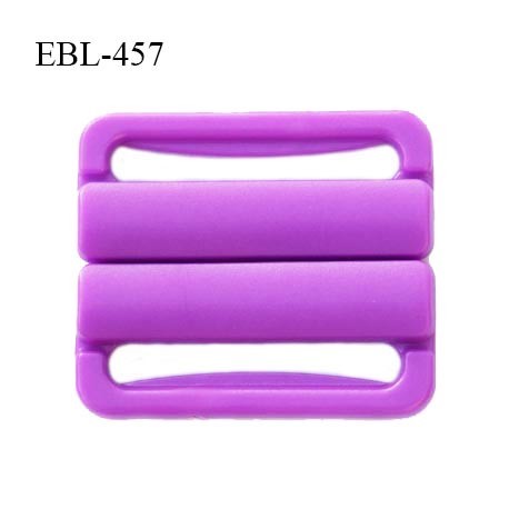 Boucle clip 20 mm attache réglette pvc spécial maillot de bain couleur violet haut de gamme prix à l'unité