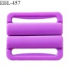 Boucle clip 20 mm attache réglette pvc spécial maillot de bain couleur violet haut de gamme prix à l'unité