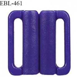 Boucle clip 30 mm attache réglette pvc spécial maillot de bain couleur bleuet haut de gamme prix à l'unité