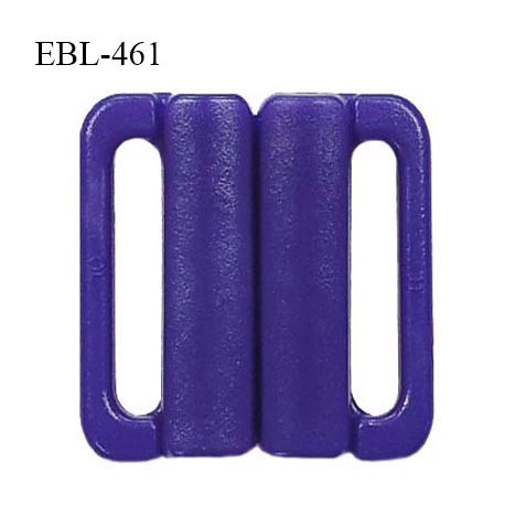 Boucle clip 20 mm attache réglette pvc spécial maillot de bain couleur bleuet haut de gamme prix à l'unité