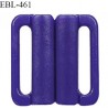 Boucle clip 20 mm attache réglette pvc spécial maillot de bain couleur bleuet haut de gamme prix à l'unité