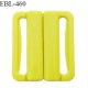 Boucle clip 30 mm attache réglette pvc spécial maillot de bain couleur jaune vert anis haut de gamme prix à l'unité