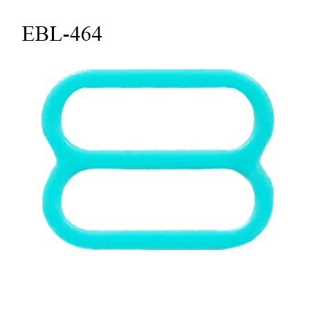 Réglette 14 mm de réglage de bretelle pour soutien gorge et maillot de bain en pvc couleur bleu vert prix à l'unité