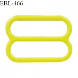 Réglette 14 mm de réglage de bretelle pour soutien gorge et maillot de bain en pvc couleur jaune vert anis prix à l'unité