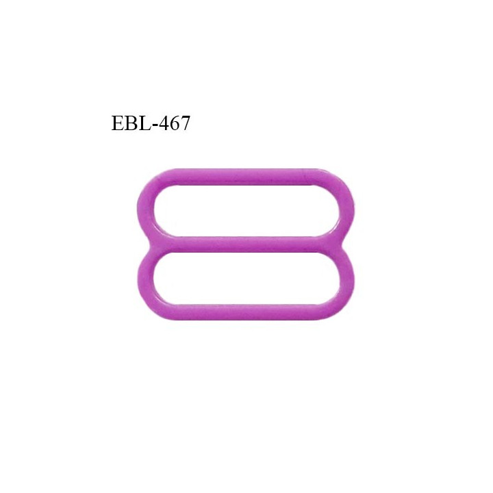 Réglette 18 mm de réglage de bretelle pour soutien gorge et maillot de bain en pvc couleur violet prix à l'unité