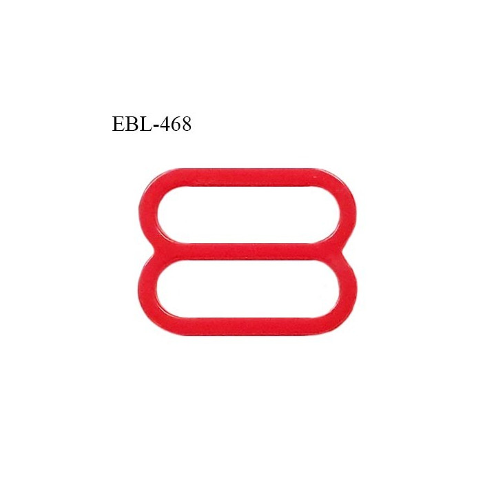 Réglette 16 mm de réglage de bretelle pour soutien gorge et maillot de bain en pvc couleur rouge prix à l'unité