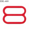 Réglette 16 mm de réglage de bretelle pour soutien gorge et maillot de bain en pvc couleur rouge prix à l'unité