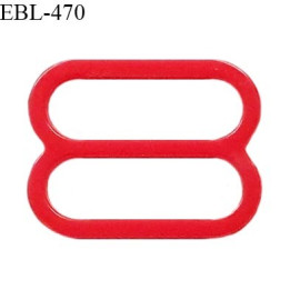 Réglette 14 mm de réglage de bretelle pour soutien gorge et maillot de bain en pvc couleur rouge prix à l'unité