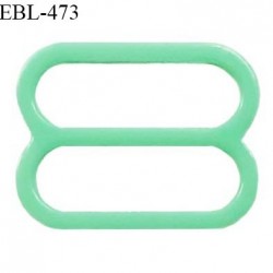 Réglette 16 mm de réglage de bretelle pour soutien gorge et maillot de bain en pvc couleur vert prix à l'unité