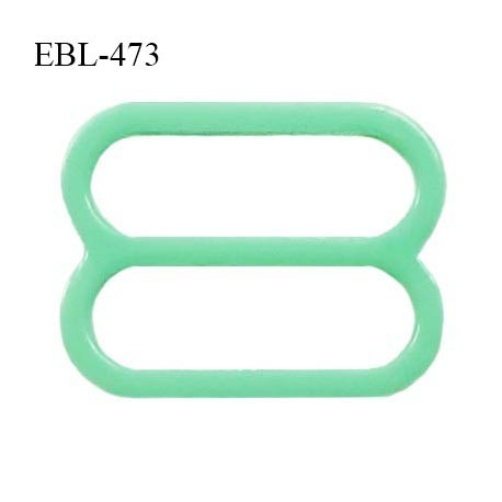 Réglette 16 mm de réglage de bretelle pour soutien gorge et maillot de bain en pvc couleur vert prix à l'unité