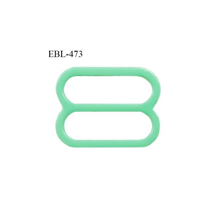 Réglette 16 mm de réglage de bretelle pour soutien gorge et maillot de bain en pvc couleur vert prix à l'unité