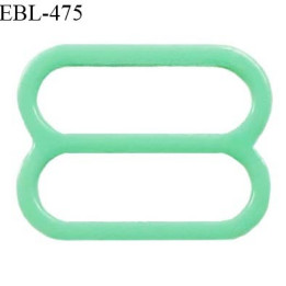 Réglette 14 mm de réglage de bretelle pour soutien gorge et maillot de bain en pvc couleur vert prix à l'unité