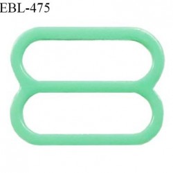 Réglette 14 mm de réglage de bretelle pour soutien gorge et maillot de bain en pvc couleur vert prix à l'unité