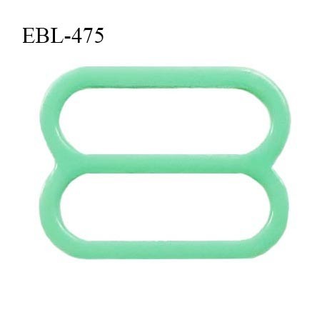 Réglette 14 mm de réglage de bretelle pour soutien gorge et maillot de bain en pvc couleur vert prix à l'unité