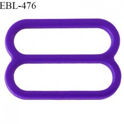 Réglette 14 mm de réglage de bretelle pour soutien gorge et maillot de bain en pvc couleur violet iris prix à l'unité