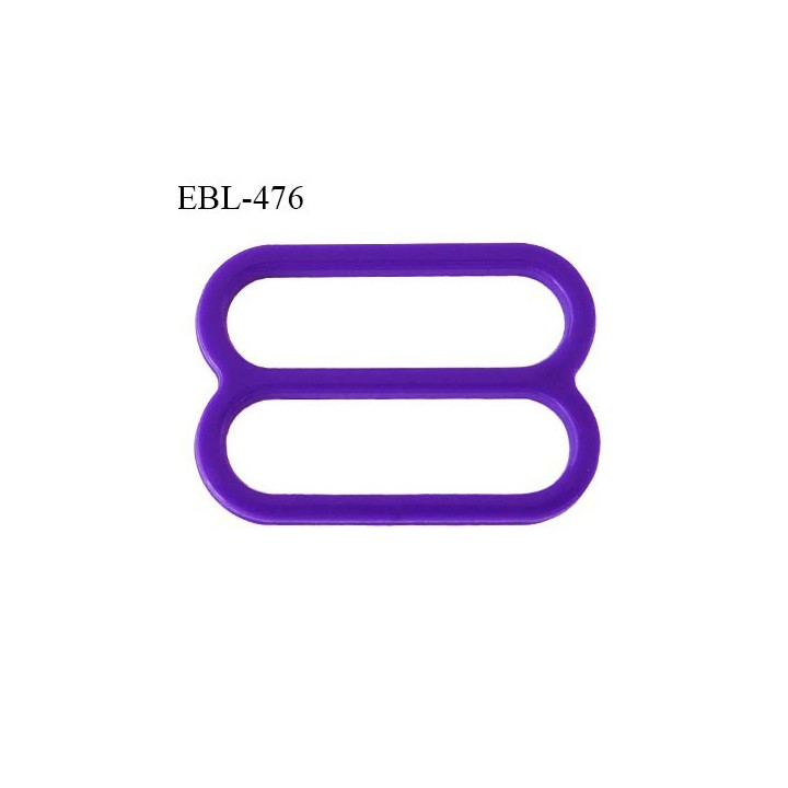 Réglette 14 mm de réglage de bretelle pour soutien gorge et maillot de bain en pvc couleur violet iris prix à l'unité
