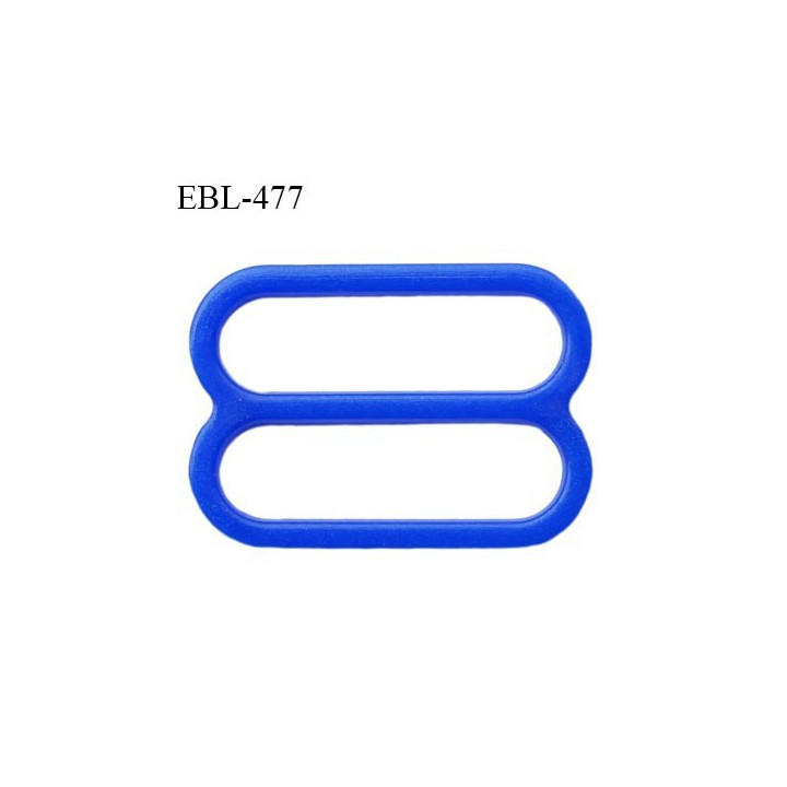 Réglette 16 mm de réglage de bretelle pour soutien gorge et maillot de bain en pvc couleur bleu prix à l'unité