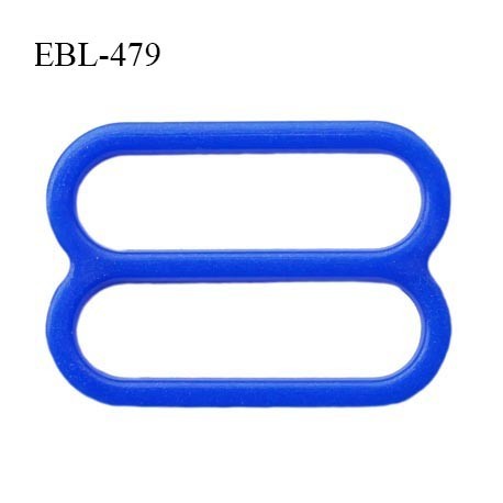 Réglette 14 mm de réglage de bretelle pour soutien gorge et maillot de bain en pvc couleur bleu prix à l'unité