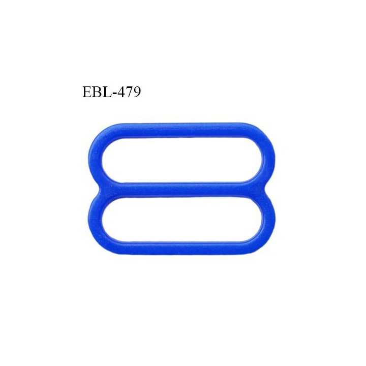 Réglette 14 mm de réglage de bretelle pour soutien gorge et maillot de bain en pvc couleur bleu prix à l'unité