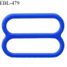 Réglette 14 mm de réglage de bretelle pour soutien gorge et maillot de bain en pvc couleur bleu prix à l'unité
