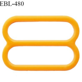 Réglette 16 mm de réglage de bretelle pour soutien gorge et maillot de bain en pvc couleur orange prix à l'unité