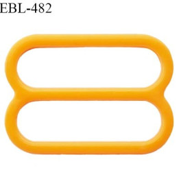 Réglette 14 mm de réglage de bretelle pour soutien gorge et maillot de bain en pvc couleur orange prix à l'unité