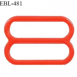 Réglette 14 mm de réglage de bretelle pour soutien gorge et maillot de bain en pvc couleur rouge coquelicot prix à l'unité