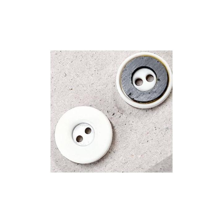 bouton 12 mm couleur naturel magnétique diamètre 12 mm ensemble de 2 pièces par bouton 5 petites traces  qui partent facilement