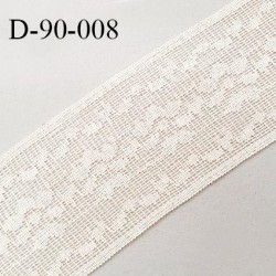 Dentelle 90 mm crochet couleur beige largeur 90 mm prix au mètre