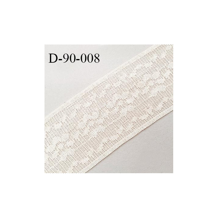 Dentelle 90 mm crochet couleur beige largeur 90 mm prix au mètre
