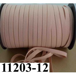 élastique plat largeur 12 mm couleur pèche core vendu au mètre