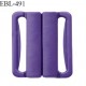 Boucle clip 16 mm attache réglette pvc spécial maillot de bain couleur violet foncé haut de gamme prix à l'unité