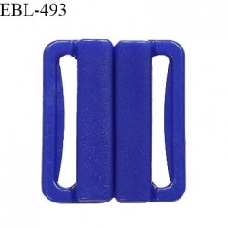 Boucle clip 25 mm attache réglette pvc spécial maillot de bain couleur bleu prix à l'unité