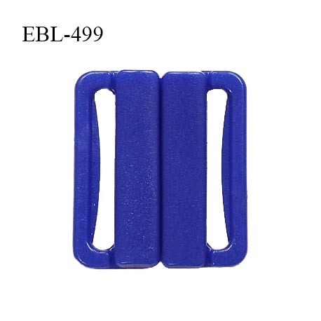 Boucle clip 16 mm attache réglette pvc spécial maillot de bain couleur bleu haut de gamme prix à l'unité