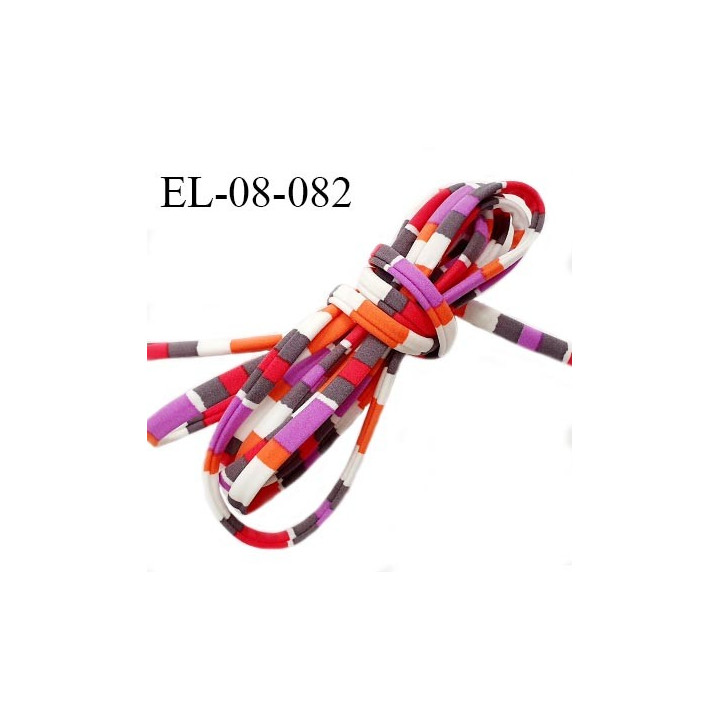 Cordon élastique 8 mm ou cache armature underwire casing galon lingerie et bain multicolore lycra extensible prix au mètre