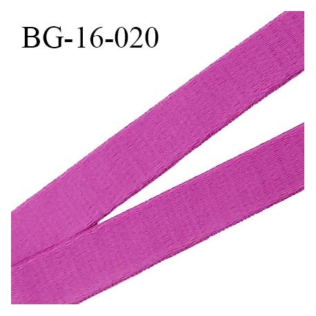 Devant bretelle 16 mm en polyamide attache bretelle rigide pour anneaux couleur fuschia haut de gamme prix au mètre