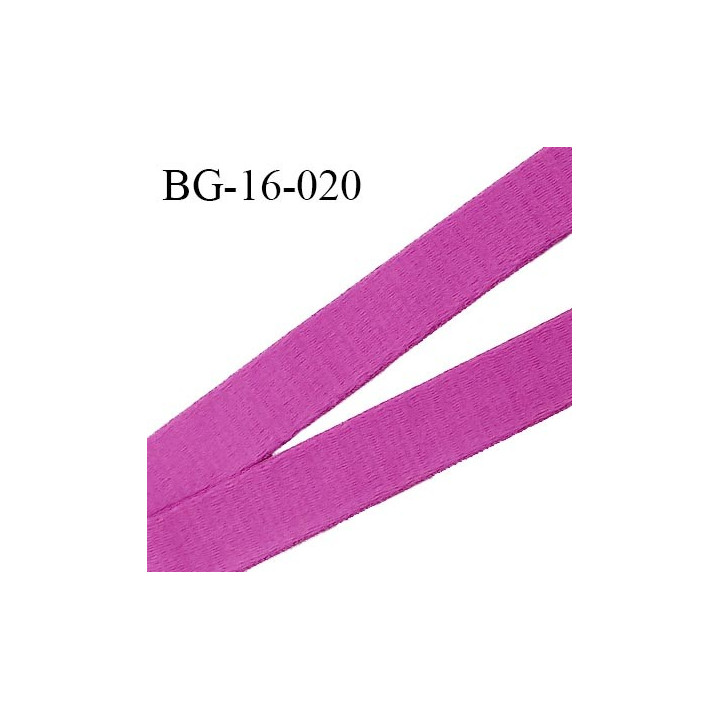 Devant bretelle 16 mm en polyamide attache bretelle rigide pour anneaux couleur fuschia haut de gamme prix au mètre