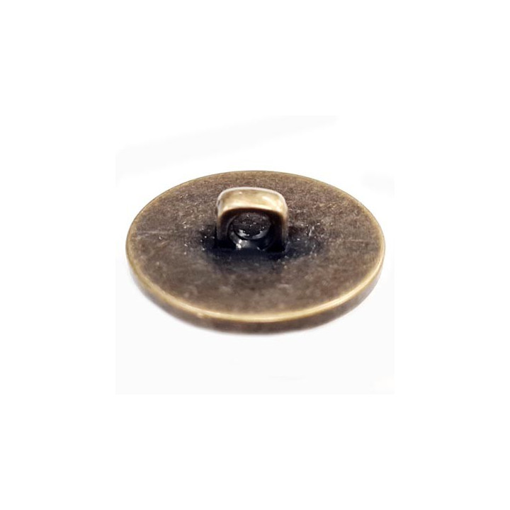 Bouton 22 mm en pvc couleur laiton ancien  accroche avec un anneau diamètre 22 mm épaisseur 7.5 plus anneau mm prix à la pièce