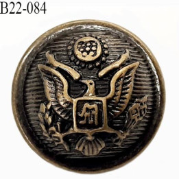 Bouton 22 mm en pvc couleur laiton ancien  accroche avec un anneau diamètre 22 mm épaisseur 7.5 plus anneau mm prix à la pièce