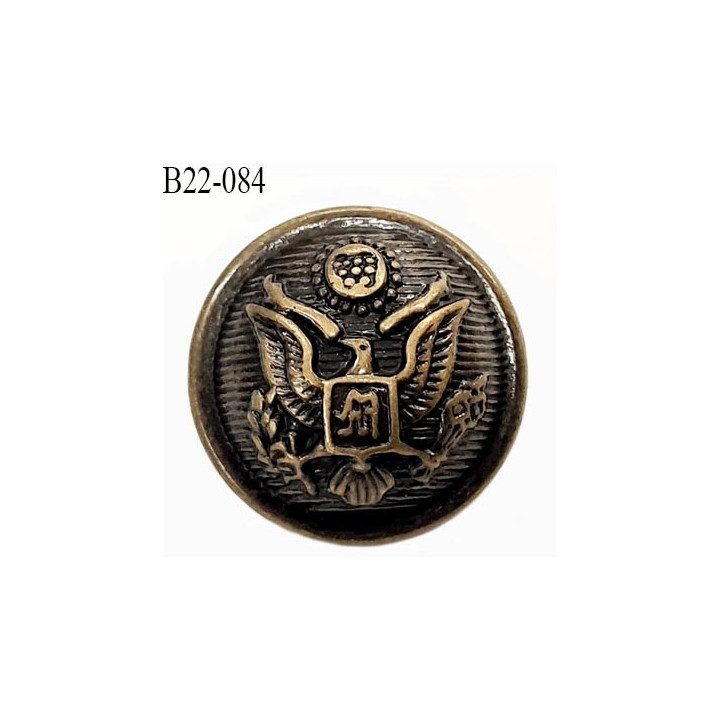 Bouton 22 mm en pvc couleur laiton ancien  accroche avec un anneau diamètre 22 mm épaisseur 7.5 plus anneau mm prix à la pièce