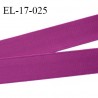 Elastique 16 mm bretelle et lingerie haut de gamme couleur pourpre bonne élasticité fabriqué en France prix au mètre