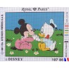 Canevas à broder 22 x 30 cm marque ROYAL PARIS thème DISNEY bébé Mickey et Donald fabrication française