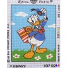 Canevas à broder 22 x 30 cm marque ROYAL PARIS thème DISNEY Donald fabrication française