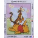 Canevas à broder 22 x 30 cm marque ROYAL PARIS thème DISNEY Winnie the pooh et Tigrou fabrication française