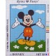 Canevas à broder 22 x 30 cm marque ROYAL PARIS thème DISNEY Mickey fabrication française