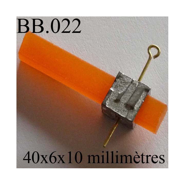 accessoire  biche de bère en métal et caoutchouc souple couleur orange