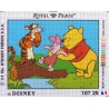 Canevas à broder 22 x 30 cm marque ROYAL PARIS thème DISNEY Winnie l'ourson Tigrou et Porcinet fabrication française