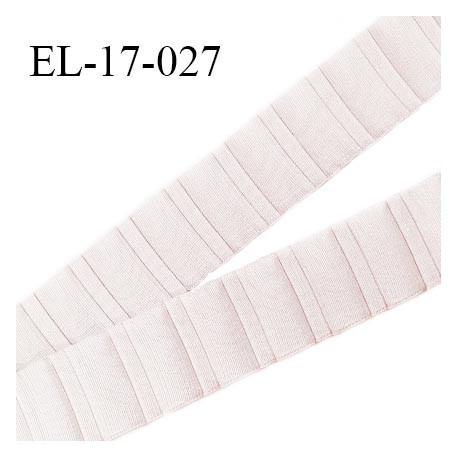 Elastique 17 mm bretelle et lingerie haut de gamme couleur quartz brillant largeur 17 mm fabriqué en France prix au mètre