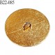 Bouton 22 mm en métal couleur doré accroche avec un anneau diamètre 22 mm épaisseur 3.5 mm prix à l'unité